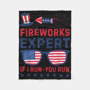 Feuerwerk Experte - Ich Laufe Du Laufst Lustiger 4 Fleecedecke