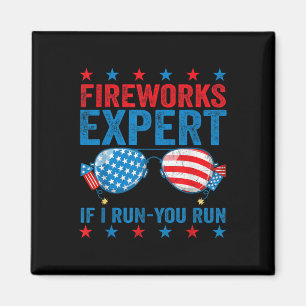 Feuerwerk Experte - Ich Laufe Du Laufst Lustiger 4 Magnet