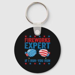 Feuerwerk Experte - Ich laufe, du läufst lustiger  Schlüsselanhänger