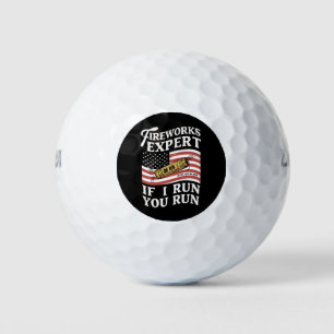 Feuerwerk Experte Wenn ich renne, rennst du 4. Jul Golfball