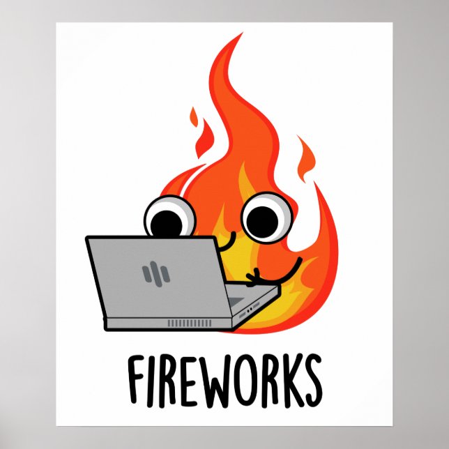 Feuerwerk Feuer Feuer Flammenpuppe Poster (Vorne)