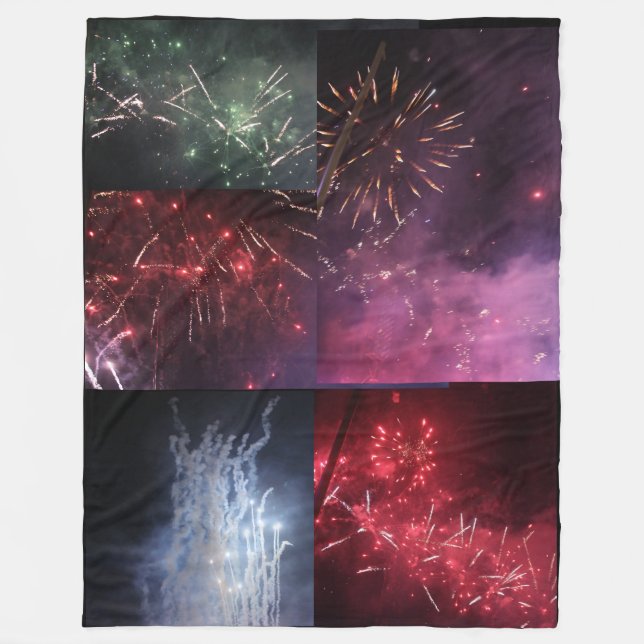 Feuerwerk-Fleece-Decke Fleecedecke (Vorderseite)