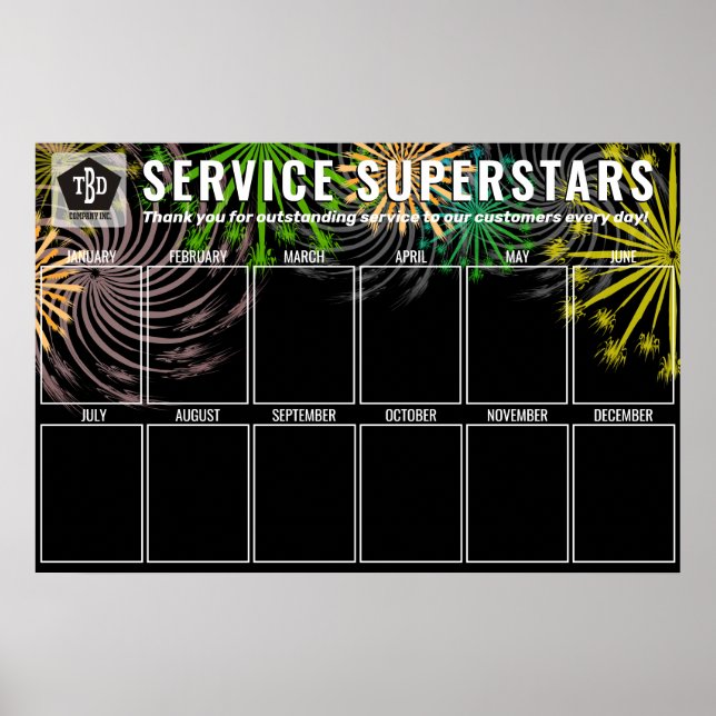 Feuerwerk Foto Display Mitarbeiter des Monats Poster (Vorne)