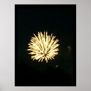 Feuerwerk-Foto Poster