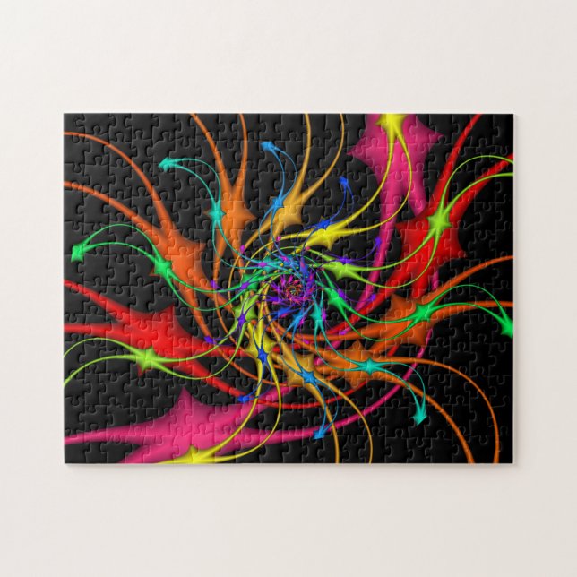 Feuerwerk-Fraktal-Kunst-Puzzlespiel (Horizontal)