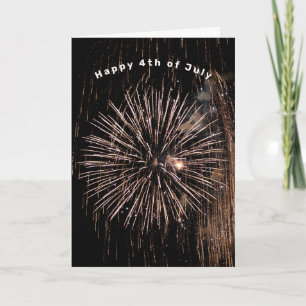 Feuerwerk für den 4. Juli Karte