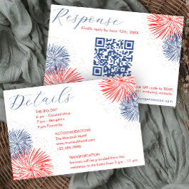 Feuerwerk & Für Immer RSVP & Detailkarten Karte