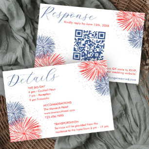 Feuerwerk & Für immer RSVP & Details Karten