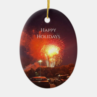 Feuerwerk glückliche Feiertage Ornament