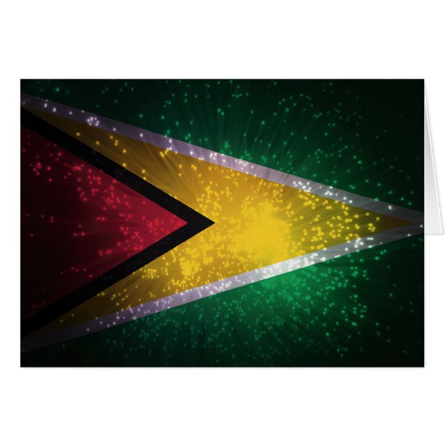 Feuerwerk; Guyana-Flagge (Vorderseite (Horizontal))