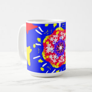 Feuerwerk im Stil des 4. Juli Kaffeetasse
