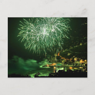 Feuerwerk in Recco Postkarte