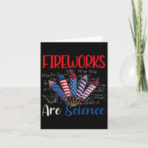 Feuerwerk ist Wissenschaft Unabhängigkeitstag Lust Karte