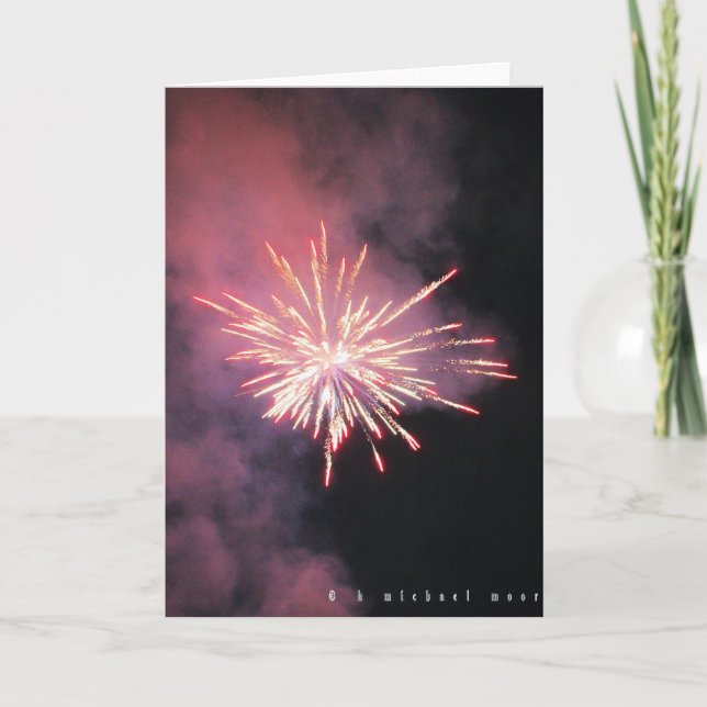 Feuerwerk Karte (Vorderseite)