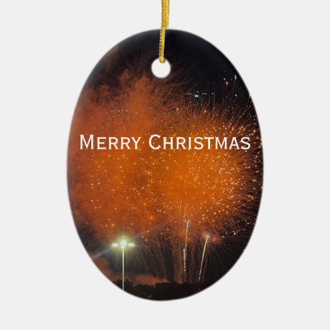 Feuerwerk Keramik Ornament (Vorne)