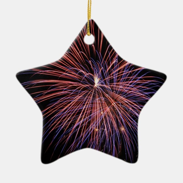 Feuerwerk Keramik Ornament (Vorne)