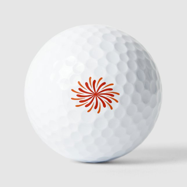 Feuerwerk Klassik Golfball (Vorderseite)