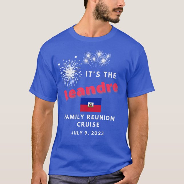 Feuerwerk Leandre Familie Wiedersehen Kreuzfahrt 2 T-Shirt (Vorderseite)