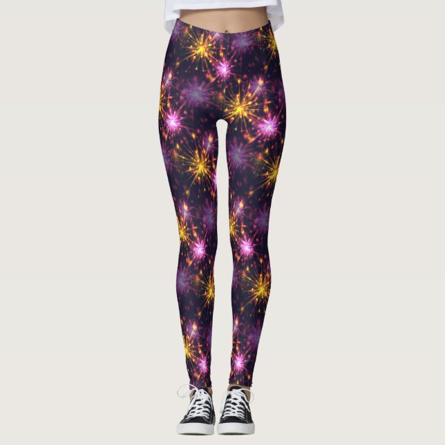 Feuerwerk Leggings (Vorderseite)