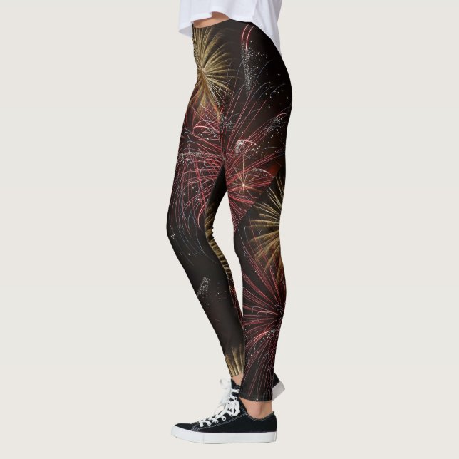Feuerwerk-Leggings Leggings (Links)