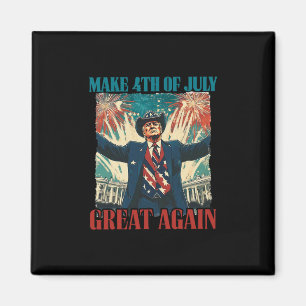 Feuerwerk Lustig Trump Amerikanisch Machen 4. Juli Magnet