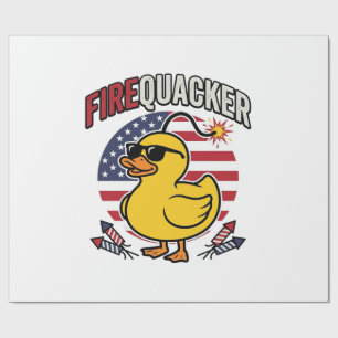 Feuerwerk Patriotische Ente Feuerwerk Vektor Desig Geschenkpapier