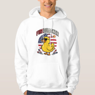 Feuerwerk Patriotische Ente Feuerwerk Vektor Desig Hoodie