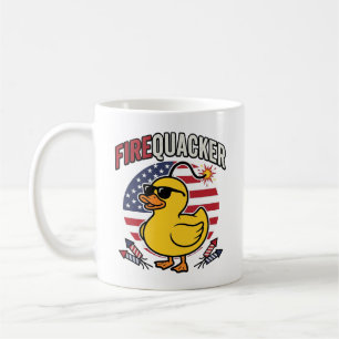 Feuerwerk Patriotische Ente Feuerwerk Vektor Desig Kaffeetasse