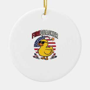 Feuerwerk Patriotische Ente Feuerwerk Vektor Desig Keramik Ornament