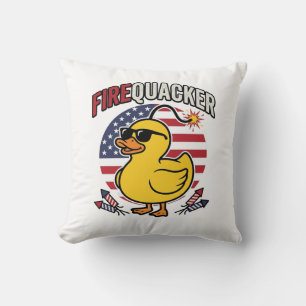 Feuerwerk Patriotische Ente Feuerwerk Vektor Desig Kissen