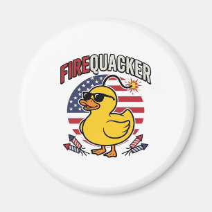 Feuerwerk Patriotische Ente Feuerwerk Vektor Desig Magnet