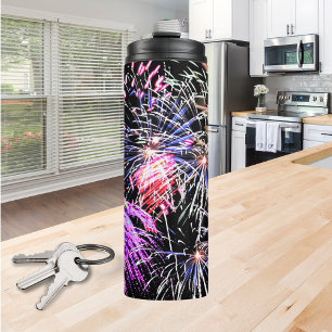 Feuerwerk Patriotischer Feiertag Thermosbecher