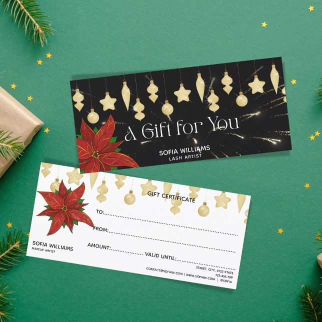 Feuerwerk Poinsettia Weihnachtsschmuck Geschenkkar (Von Creator hochgeladen)