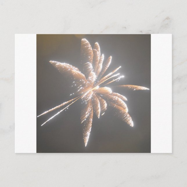 Feuerwerk Postkarte (Vorderseite)
