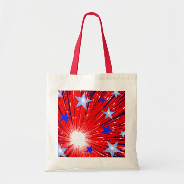 Feuerwerk Red White Blue Tasche (Vorne)