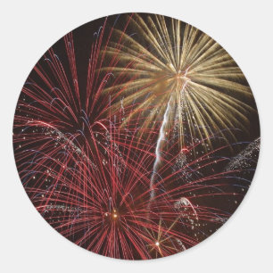 Feuerwerk Runder Aufkleber