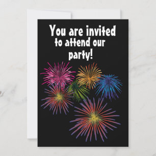 FEUERWERK-SOMMERPARTY-EINLADUNGEN NACH MASS EINLADUNG