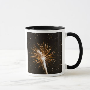 Feuerwerk über dem Savannah River Tasse