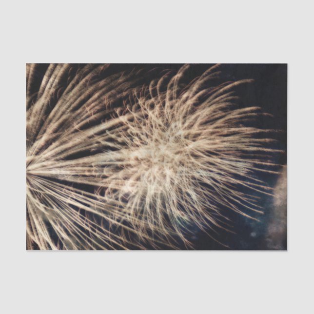 Feuerwerk Unabhängigkeit Tag Gold Schwarz 4. Juli Seidenpapier (Vorderseite)