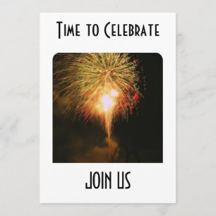 FEUERWERK UND SPAß-EINLADUNG FÜR ALLE ANLÄSSE EINLADUNG