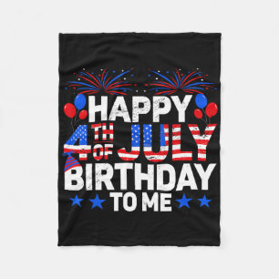 Feuerwerk Usa-Flagge Frohes 4. Juli B Fleecedecke