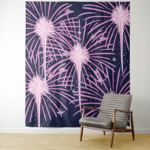 Feuerwerk Wandteppich