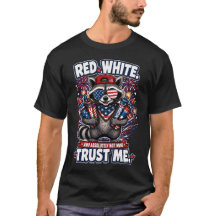 Feuerwerk-Waschbär-4.-Juli-T-Shirt