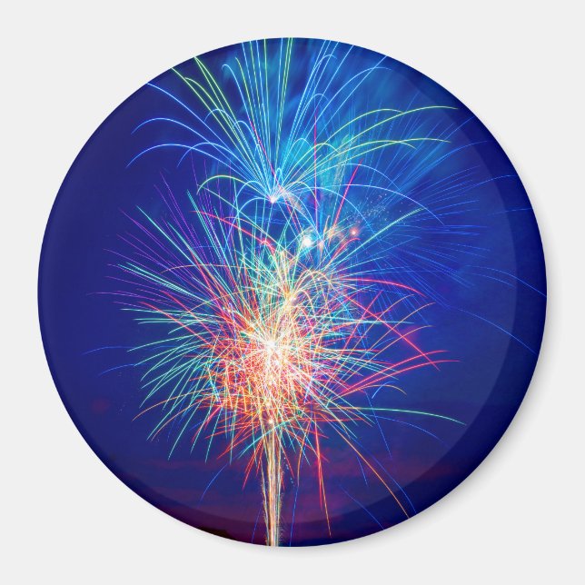 Feuerwerk zu dem Sonnenuntergang Magnet (Vorne)