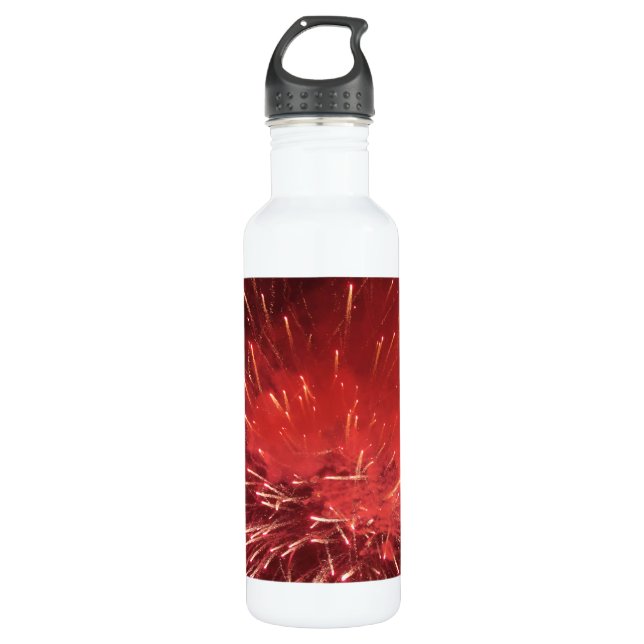Feuerwerke 24 oz Wasserflasche Trinkflasche (Vorderseite)