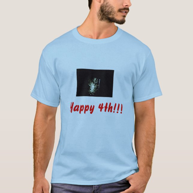 Feuerwerke! 4. Juli Design T-Shirt (Vorderseite)