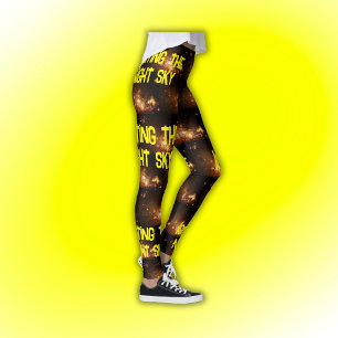 Feuerwerke aus Star Formation Yellow Leggings