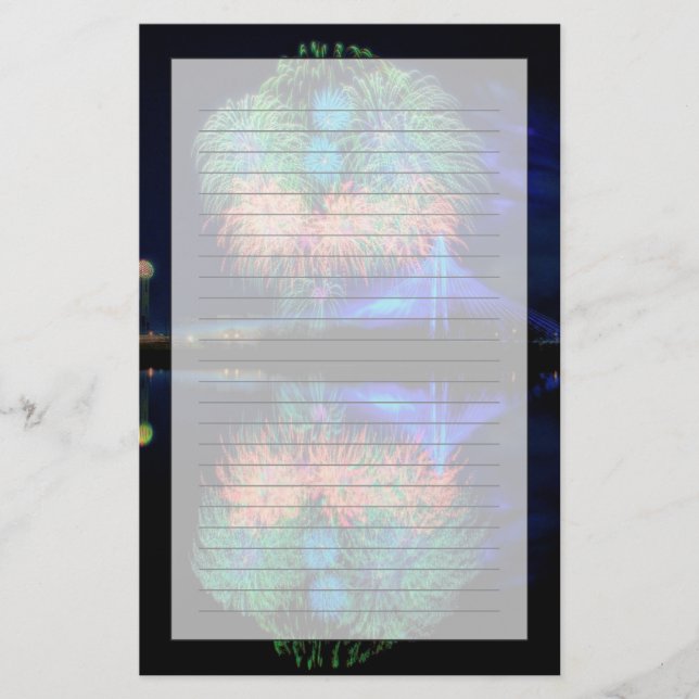 Feuerwerke Briefpapier (Vorderseite)