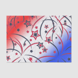 Feuerwerke in Red White Blue Seidenpapier