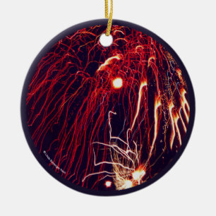 Feuerwerke Keramikornament